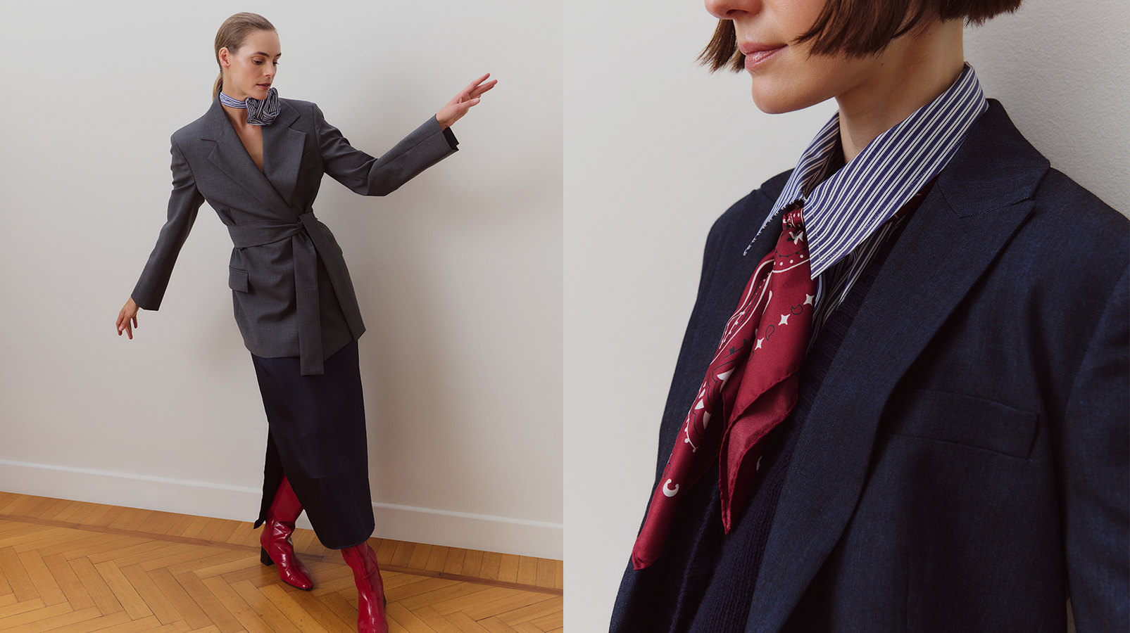 Blazer A Portafoglio Grigio Intrend